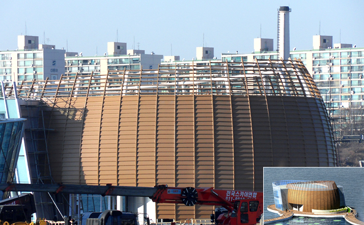 2011년 1월 6일 '솔빛섬' 공사현장