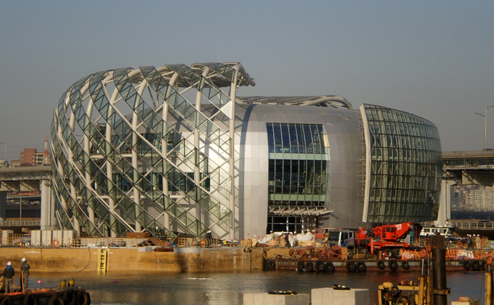 2011년 1월 24일 '채빛섬' 공사현장